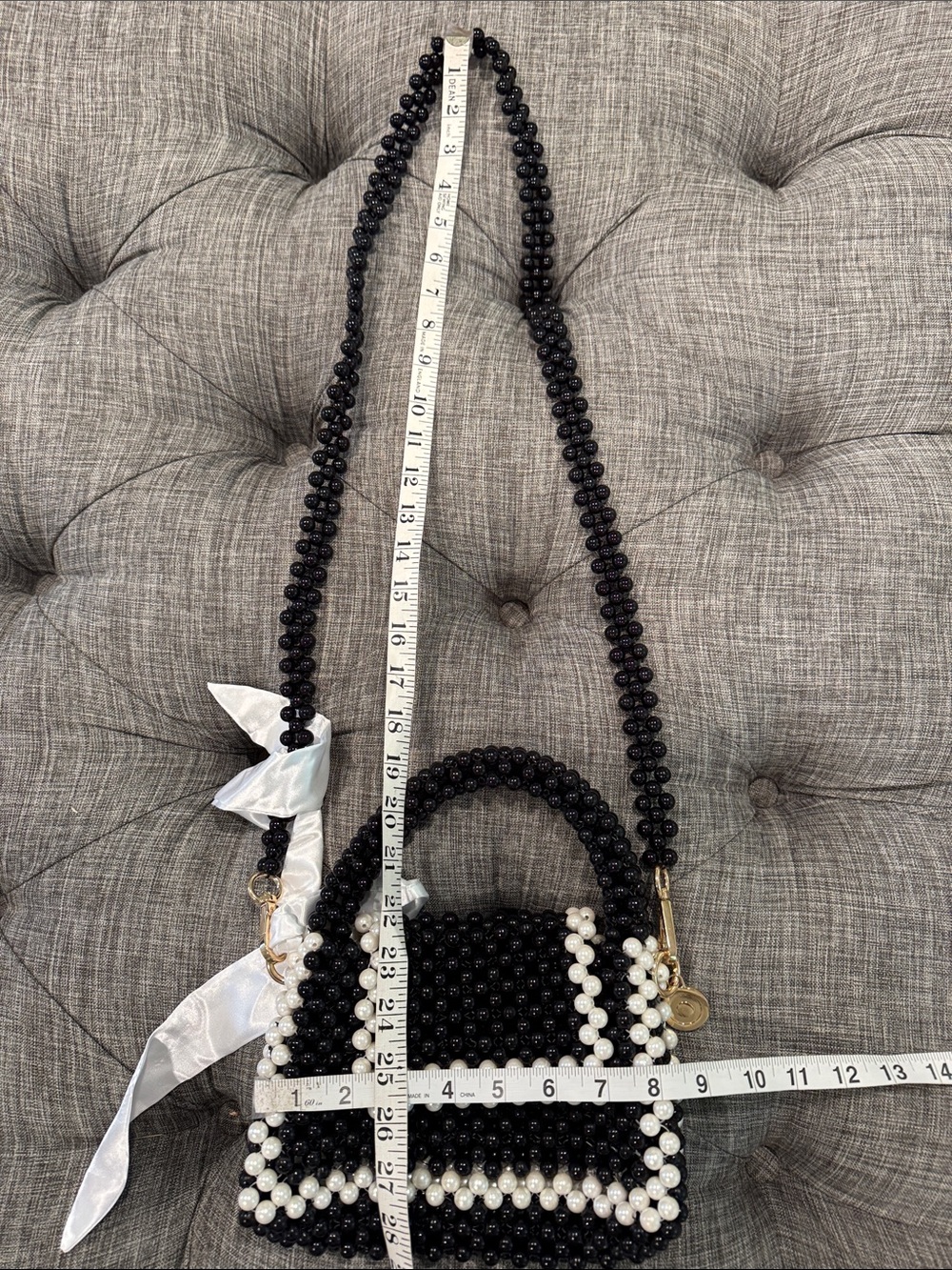Kate Spade Bag Black White Beaded Target Limited Edition Sold Out Mini Crossbody - Picture 17 of 17
